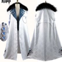 Fatui Harbinger Cosplay Costume Arlecchino Cloak Columbina Cloak SR Anime Halloween Fatui Harbinger Outfits Columbina Coat