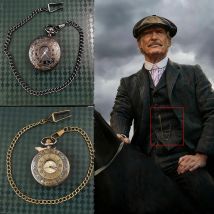 Shelby pocket watch, vest chain, suit accessories, electronic retro tourbillon watch, mechanical men's style