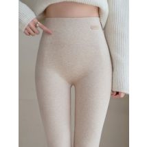 Spring Autumn Women's Leggings Cotton Slimming Tights with Fleece Pant Black Stretch Gray Thick Warm Leggings for Women Clothing