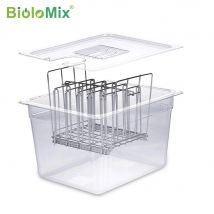 Rack Sous Vide in acciaio inossidabile, contenitori per fornelli Sous Vide da 11 litri Divisori rimovibili Separatore per circolatori ad immersione