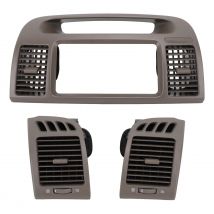Front Center Dash AC Vents Radio Trim Lünette Klimaanlage Outlet Grill Panel für Toyota Camry XV30 2001 2002 2003 2004–2006