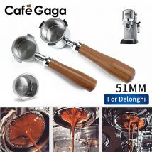 51mm Bezdnistny Portafilter do Kawy Bez Podstawki Do Delonghi EC680 EC685 Wymienne Koszyki Filtra Ekspres do Espresso Akcesoria Kawiarniane