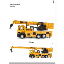 1/32 Kran LKW Legierung Auto Modell Diecast Metall Spielzeug Simulation Engineering Fahrzeuge mit Sound und Licht Modell für Kinder Geschenke