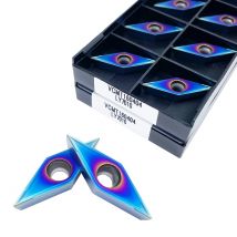 VCMT 160404   VCMT 160408   LY7010 Hochwertiges Nano-Blau-Drehwerkzeug aus Hartlegierung für Metall, CNC-Drehwerkzeug VCMT 160404   Drehwerkzeug