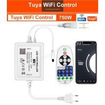 Tuya Smart WiFi ControlIer 750W/1500W LED Streifen Controller EU Stecker Dimmbare 2Pin 220V Neon licht IR/Bluetooth Controller