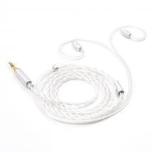 BQEYZ Cloud Standard Cable Single Crystal Copper Silver Plated Wire intrecciato auricolare sostituzione cavo di aggiornamento per IEM