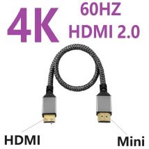 1M 2M 3M 5M 10M 4K 60HZ mini HDMI A HDMI Cavo flessibile di prolunga a spirale Cavo da maschio a maschio Compatibile con HDMI per computer