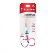 Tijera de Bordado Singer Punta Curva, Diseño Compacto y Preciso para Cortes Detallados - 10.2 cm
