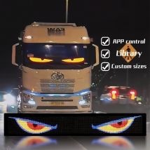 Demon Eyes Bluetooth App Controllo LED Segnale per auto Animazione Pannello pixel a matrice LED Pannello LED programmabile fai-da-te Luce display flessibile