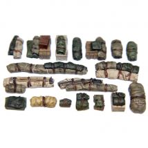 1/35 Universal Zelte & Planen Set #12 (18 stücke), Harz Modell Figur Soldat, gk, militärische Themen, unmontiert und unbemalt Kit