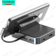 USB C HUB Docking Station Telefon Stehen Dex Pad Station USB C Zu HDMI-Kompatibel Dock Power Ladegerät kit Für MacBook Für Samsung