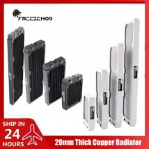 FREEZEMOD G1/4'' Radiatore in rame spesso 29 mm 120/240/360/480 mm Rad di raffreddamento ad acqua per PC. Dispositivo di raffreddamento del dissipatore di calore a fila per ventola da 120 mm