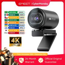 Webcam 4K 1080P 60FPS Streaming Web Camera EMEET S600 Autofocus Living Stream Camera con microfoni e copertura privacy per Tiktok/YouTube
