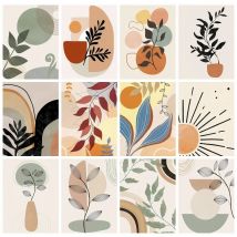 Painting By Numbers Plant Flower Coloring On Canvas Landscape Wall Decor Children's Room Decor 20X30cm Suitable Beginners