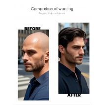 Ultra Thin Skin Toupee Undetectable Men's Capillary Prosthesis Realistic Wig Man Human Hair Microskin Hair System For Men