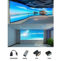 DP DVI VGA HDMI EDID Emulator Adapter Dummy Plug Virtual display for Extender/KVM Switch/AV Receiver/Video Splitters/VR