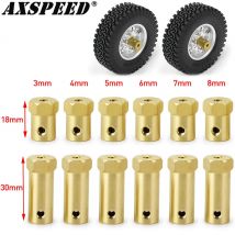 AXSPEED 4PCS 12mm Rad Hex Kupplung Koppler Messing Hülse Adapter Reifen Stecker 3/4/5/6/7/8/mm für RC Boot Auto Zubehör
