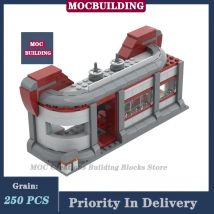 Moc Space Film Diner Modell Baustein Montage Zähler Lebensmittel Szene Architektur Sammlung Serie Spielzeug Geschenke