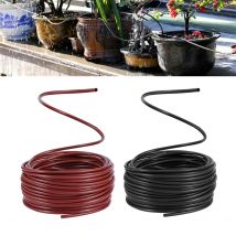 Tubo flessibile per acqua in PVC da 4/7mm 1/4 '' Tubo per irrigazione da giardino Micro sistema di nebulizzazione a goccia Tubo per serra Frutteto Raccordi per tubi Nero/Marrone 2m 5m