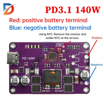 PD3.1 Bis zu 140W Schnelllademodul 3S 4S 5S 6S Typ-C-Schnittstelle Lithium-Batterie Lade- und Entlademodul