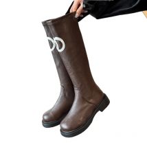 Women's Knee-high Boots Round Head Thick-soled Waterproof High Boots for Women Leisure Fashion Middle Follow Outdoor Botas Mujer