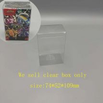PET-Box für Kartenspiel PTCG SV8 Surging Spraks SV4.5 Paldean Fates ersetzen Shell Vitrine transparenter Schutz
