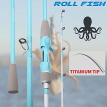 ROLLFISH Titan Spitze Octopus Tintenfisch Cuttle Carbon Faser Salzwasser Boot Licht Langsam Jigging Casting Angelrute 1,55 M/1,75 M