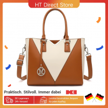 Miss Lulu borsa a tracolla da donna Design a forma di V Shopper tracolla rimovibile in pelle sintetica