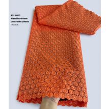 Zart Bestickten Österreich Baumwolle Spitze Seidige Afrikanische Poliert Inspiriert Voile Stoff Für Reiche Familie Event Gelegentlich Tragen