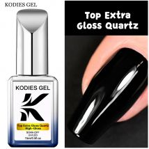 KODIES GEL Top Extra Gloss Top Coat Smalto per unghie in gel Senza salviette Finitura gel resistente ai graffi Sigillante UV semipermanente super brillante