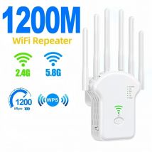 Repetidor inalámbrico de 1200Mbps, amplificador de señal Wifi de doble banda, extensor WiFi 2,4G 5G, amplificador Gigabit 802.11ac, enrutador WPS
