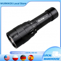 Wurkkos DL10R Torcia per immersioni subacquee XHP70.2 Torce a LED 4500lm 21700 USB-C Interruttore rotante ricaricabile Controllo magnetico
