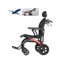 Ultra-Light Travel Wheelchair 10 Lbs Luxury Memory Foam Elderly Foldable FAA-Approved for Easy Air Travel