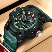 LIGE Mode Digitale Uhren Für Männer Top Luxus Militärische Wasserdichte Uhr Männer Casual Sport Dual Display Uhr Montre Homme