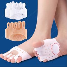 Silikon-Gel-Vorfußpolster, unsichtbares Fußpolster, halbe Handfläche, fünf Finger, offene Zehensocken, lindern Fußschmerzen, Mittelfuß-Stützeinlage