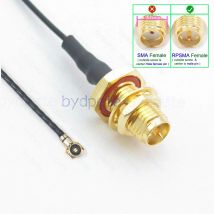 IPX4 MHF4 female to RP-SMA Female Bulkhead Waterproof 1.13mm Pigtail Cable RF 50ohm WFL W.FL MHF-4 plug