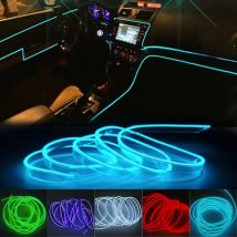 3M Blue LED Car Interior Decoration Light EL cablaggio Neon Strip per Auto fai da te flessibile luce