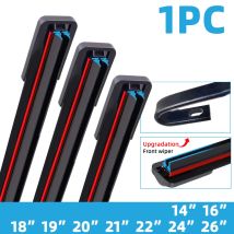Spazzole tergicristallo per autoveicoli a doppia striscia di gomma generale a forma di J/U 14 "16" 18 "19" 20 "21" 22 "24" 26"