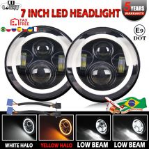 CO LIGHT 7 "faros LED 80W H4 ojo de ángulo de haz alto/bajo luces de conducción Led automáticas para todoterreno Niva Lada 4x4 12V 24V 6500K 3500K