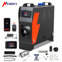 Riscaldatore diesel Hcalory 5-8KW Riscaldatore ad aria diesel 12V Riscaldatore da parcheggio per auto portatile tutto in uno con schermo LCD Riscaldamento rapido e basso rumore