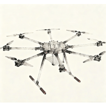 Rctosky LX1100 Vollcarbon 1100 mm Octa-Rotor-Rahmen BLHELI 40 A ESC PX4 Pixhawk 2.4.8 M9N Flight Comtrol Set D4114 Motor