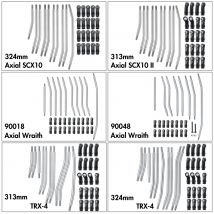 YEAHRUN 10 pezzi in acciaio inox collegamento sterzo collegamento Rod Set per TRX-4 TRX4 TRX-6 assiale SCX10 II 90046 1/10 RC Crawler Car Parts
