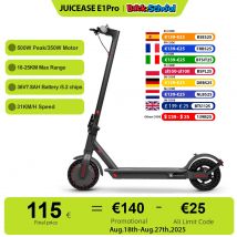 JUICEASE E1 Pro Scooter Eléctrico 350W Motor 500W Potencia máxima Scooter eléctrico plegable 36V7.8AH 5.2 Chips 25KM Alcance EScooter
