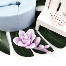 HC0301 PRZY Mold Silicone Decoration Peony Bouquet Flower Mold  Plant Molds Flowers Peony Rose Soap Candle Moulds Bouquet