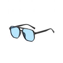 Women Men Square Sun Glasses Retro Polygon Sunglasses Female Black Vintage Fashion Ladies Oculos De Sol Double Beam Eyeglasses