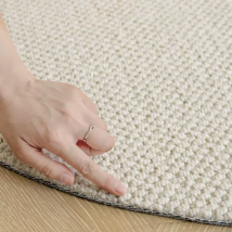 Runder Teppich aus Wollmischung für Wohnzimmer, luxuriöse Teppiche für Schlafzimmerdekoration, Zuhause, Sofa, Couchtisch, Fußmatten, Computerstuhl, Teppich