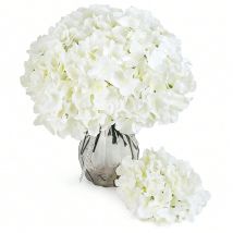 6pcs Artificial Flowers Bulk Silk Hydrangea with Stems Wedding DIY Bouquets Home Centerpieces Arrangements Party Tables Decor