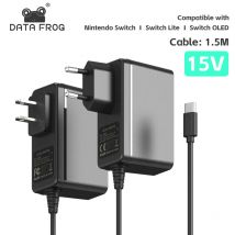 DATA FROG EU/US Plug caricatore adattatore ca per Nintendo Switch OLED Travel Home Charging tipo C