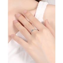 NeeTim D Color VVS1 Moissanite Ring for Women Wedding Fine Jewely with Certificete 925 Sterling Silver Engagement Rings Gifts