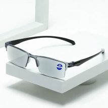 Nowe okulary do czytania z blokadą niebieskich promieni Inteligentne okulary do czytania z automatycznym zoomem Automatyczne ustawianie ostrości +1,0(100) ~ +7,0(700) Półobręcz Unisex